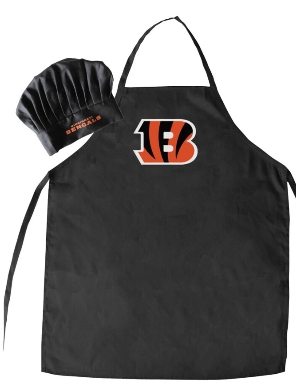 Cincinnati Bengals Black Chef Apron & Hat Set